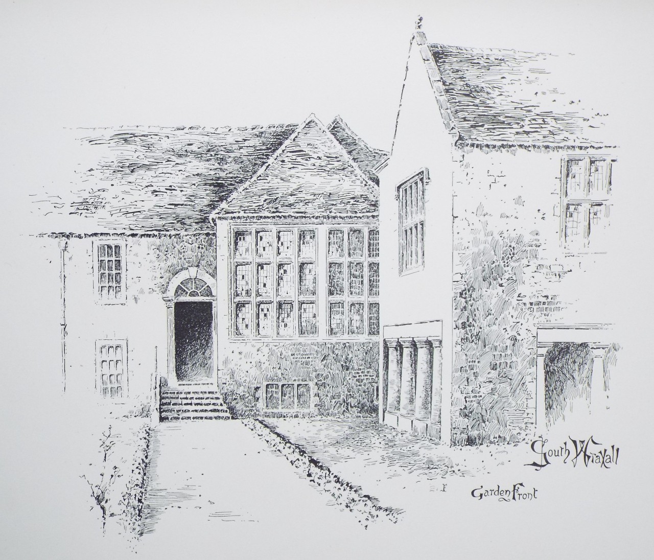 Lithograph - South Wraxhall Garden Front