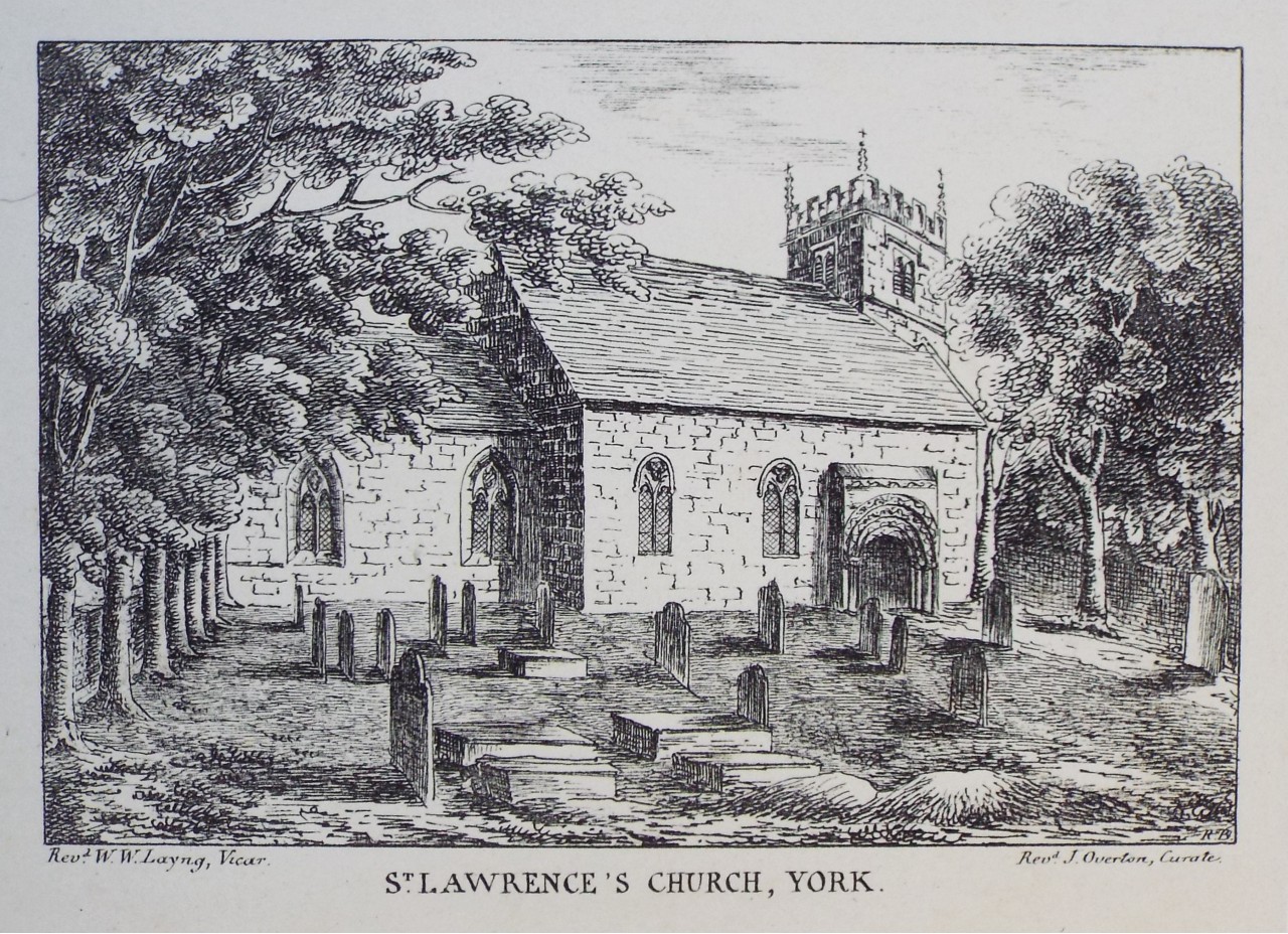 Lithograph - St. Lawrence's Church, York.