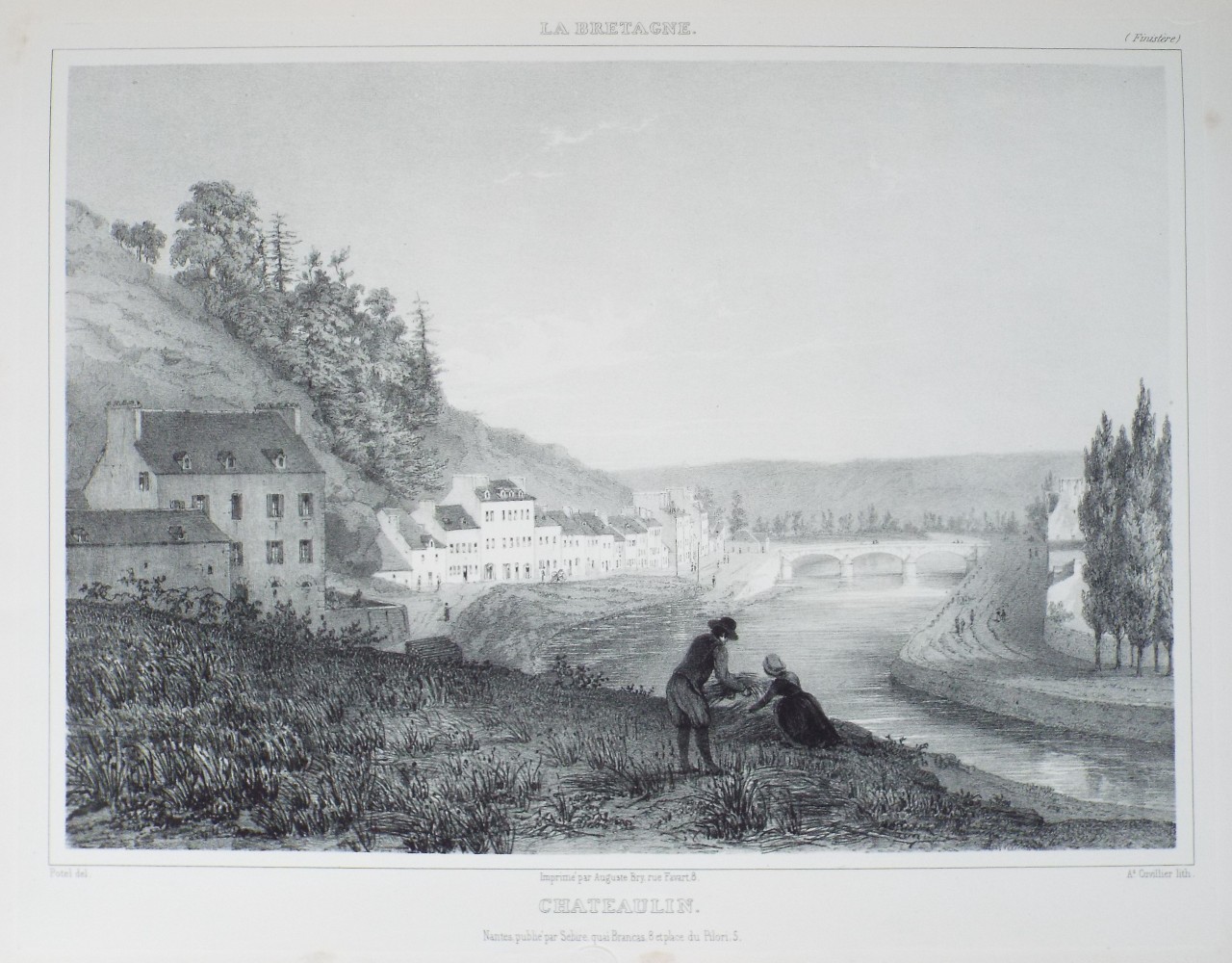 Lithograph - Chateaulin.