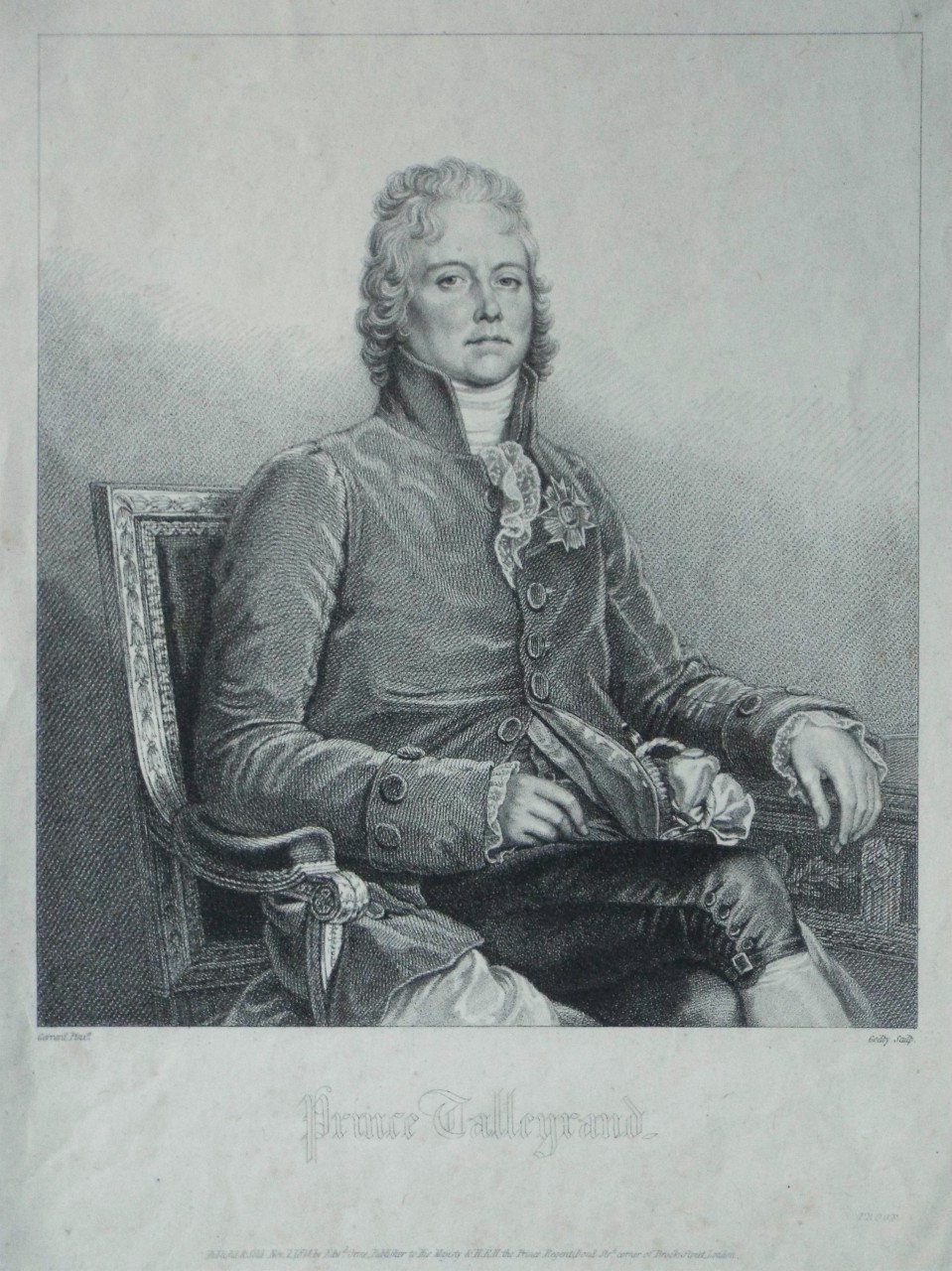 Stipple - Prince Talleyrand. - 