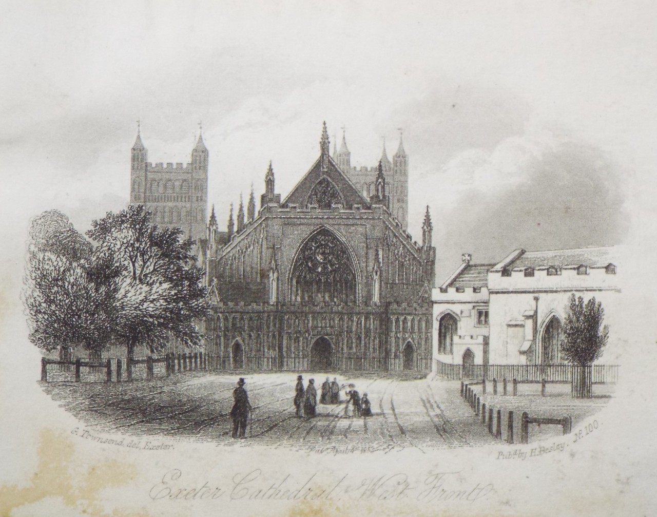 Steel Vignette - Exeter Cathedral, West Front.