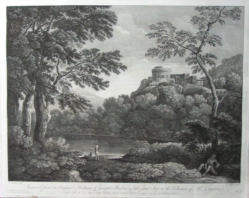 Print - Ingraved from an Original Painting of Gaspar Poussin of the Same Size in the Collection of Mr Langton - Major