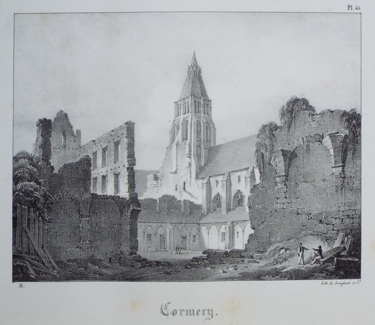 Lithograph - Cormery.