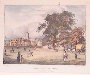 Lithograph - View on Devizes Green.