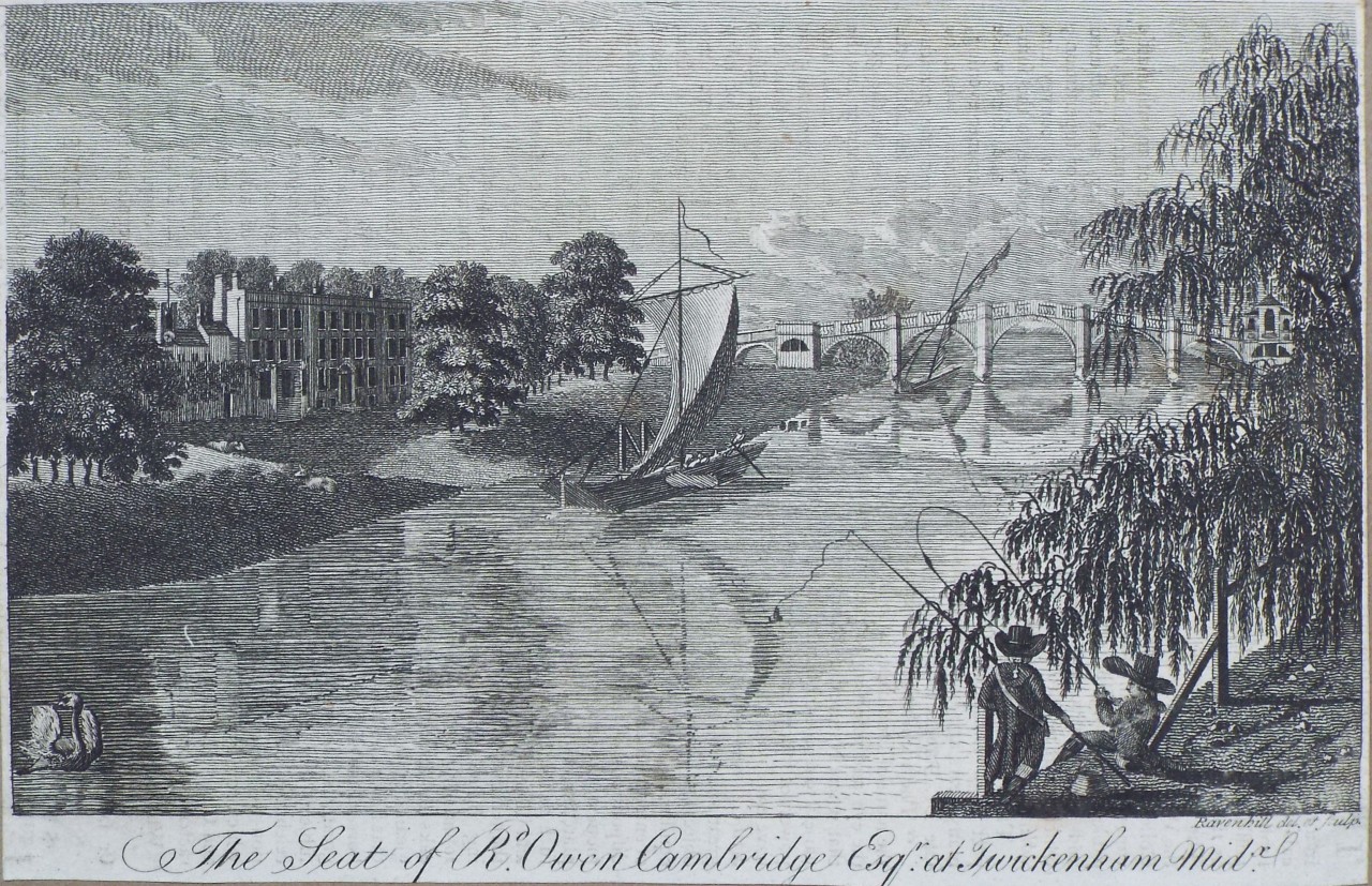 Print - The Seat of Rd. Owen Cambridge Esqr. at Twickenham Midx. - 