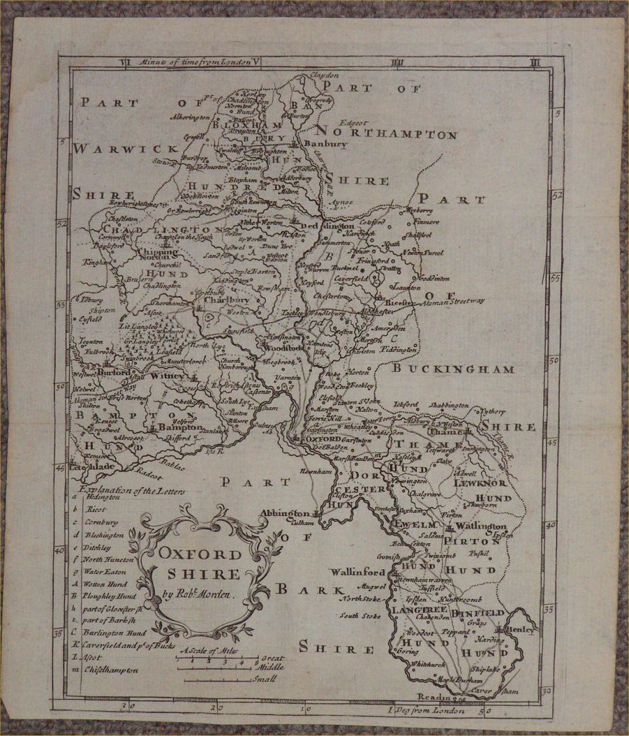 Map of Oxfordshire - Morden