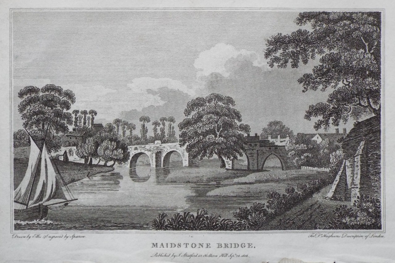 Print - Maidstone Bridge. - 