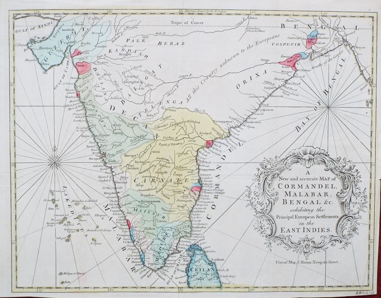 Map of Southern India