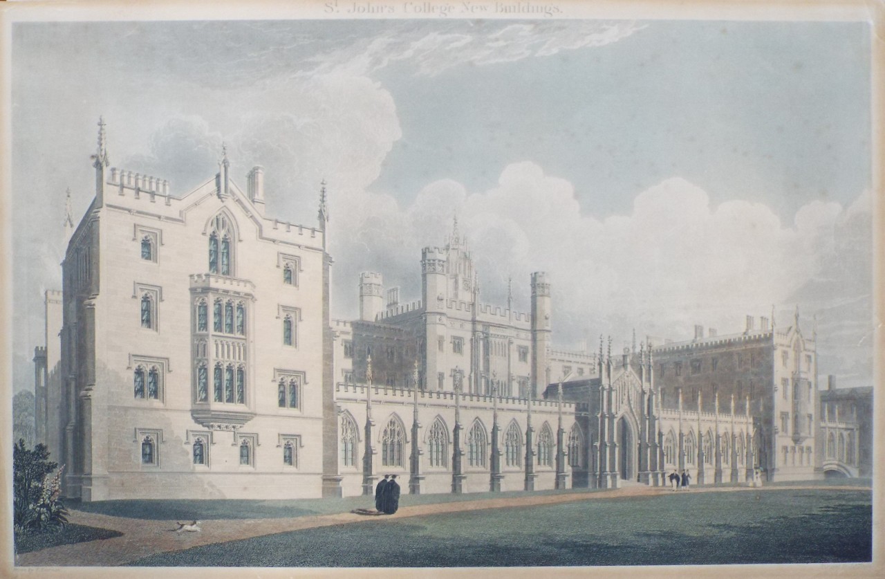 Print - St. John's College New Buildings. - Tingle