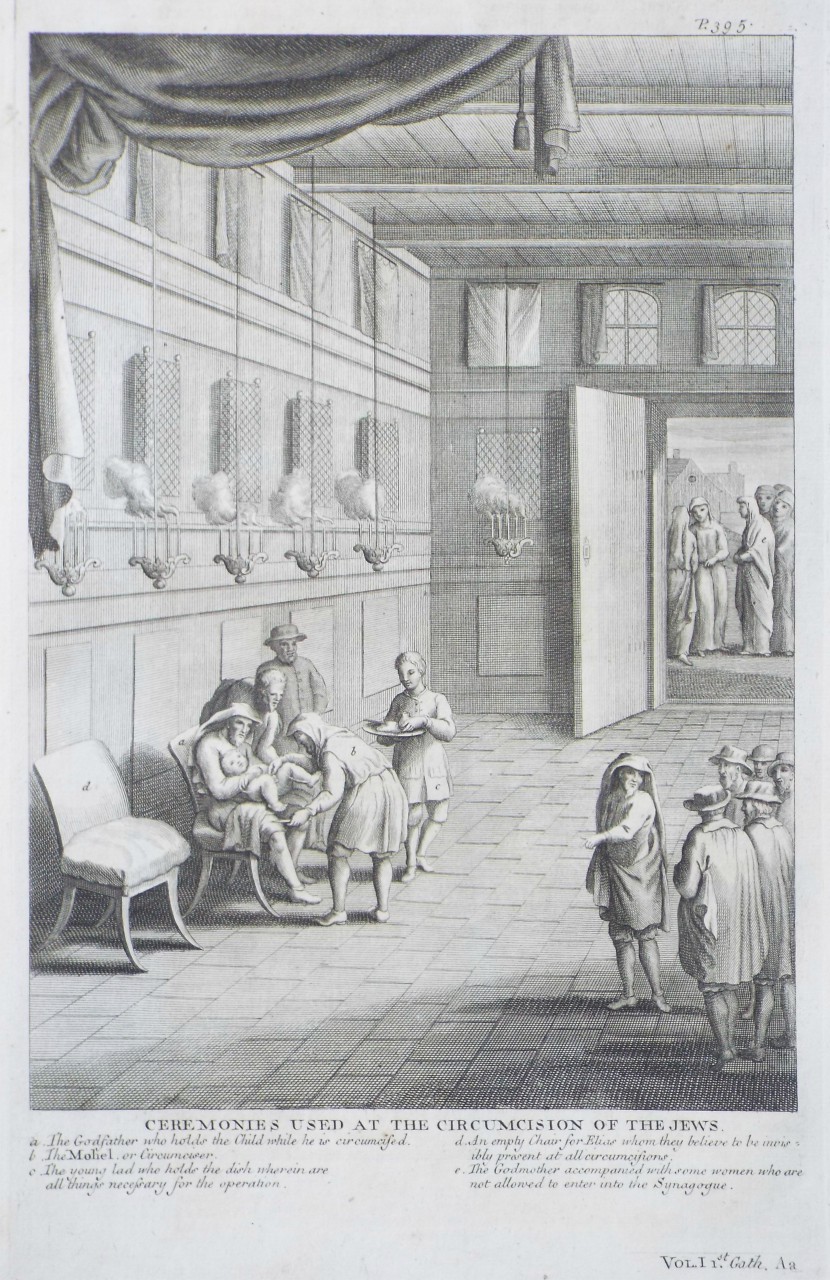 Print - Ceremonies used at the Circumcision of the Jews.