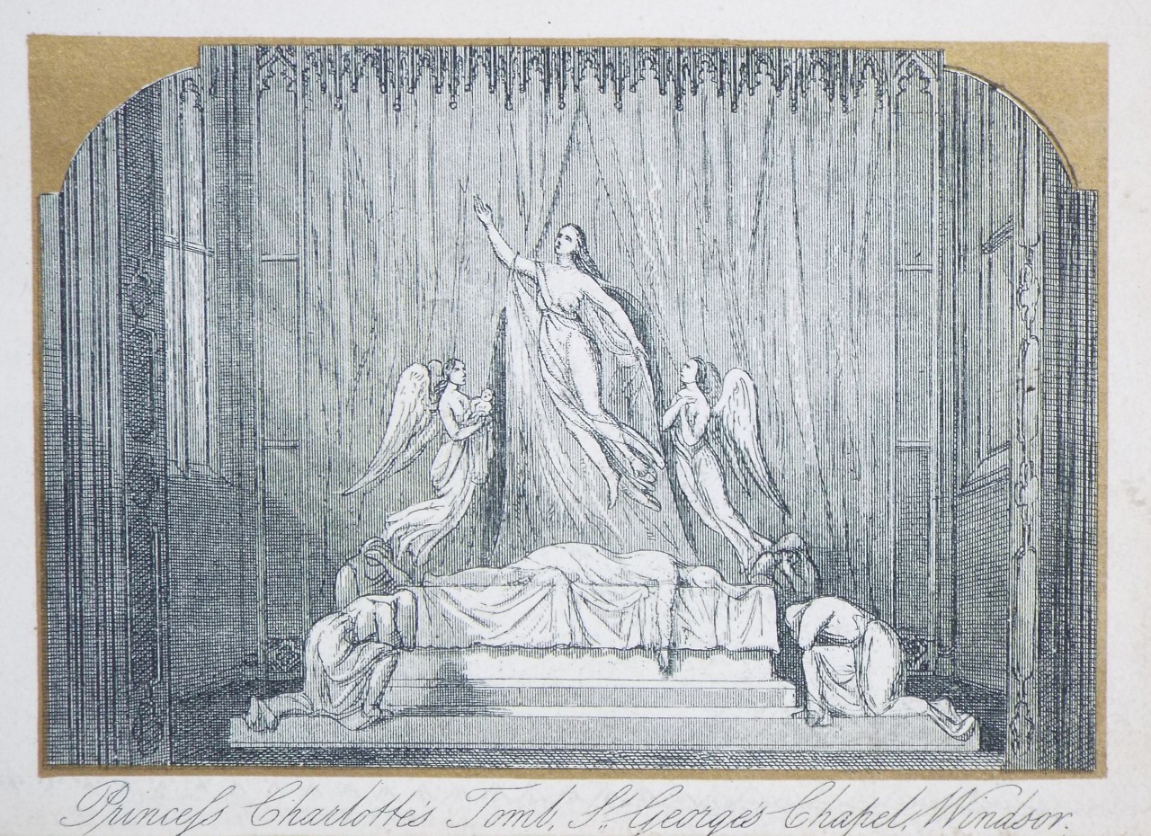 Print - Princess Charlotte's Tomb, St. George's Chapel, Windsor.