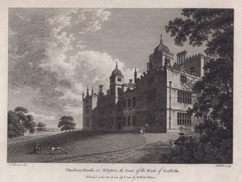 Print - Charlton House in Wiltshire, the Seat of the Earl of Suffolk. - Watts