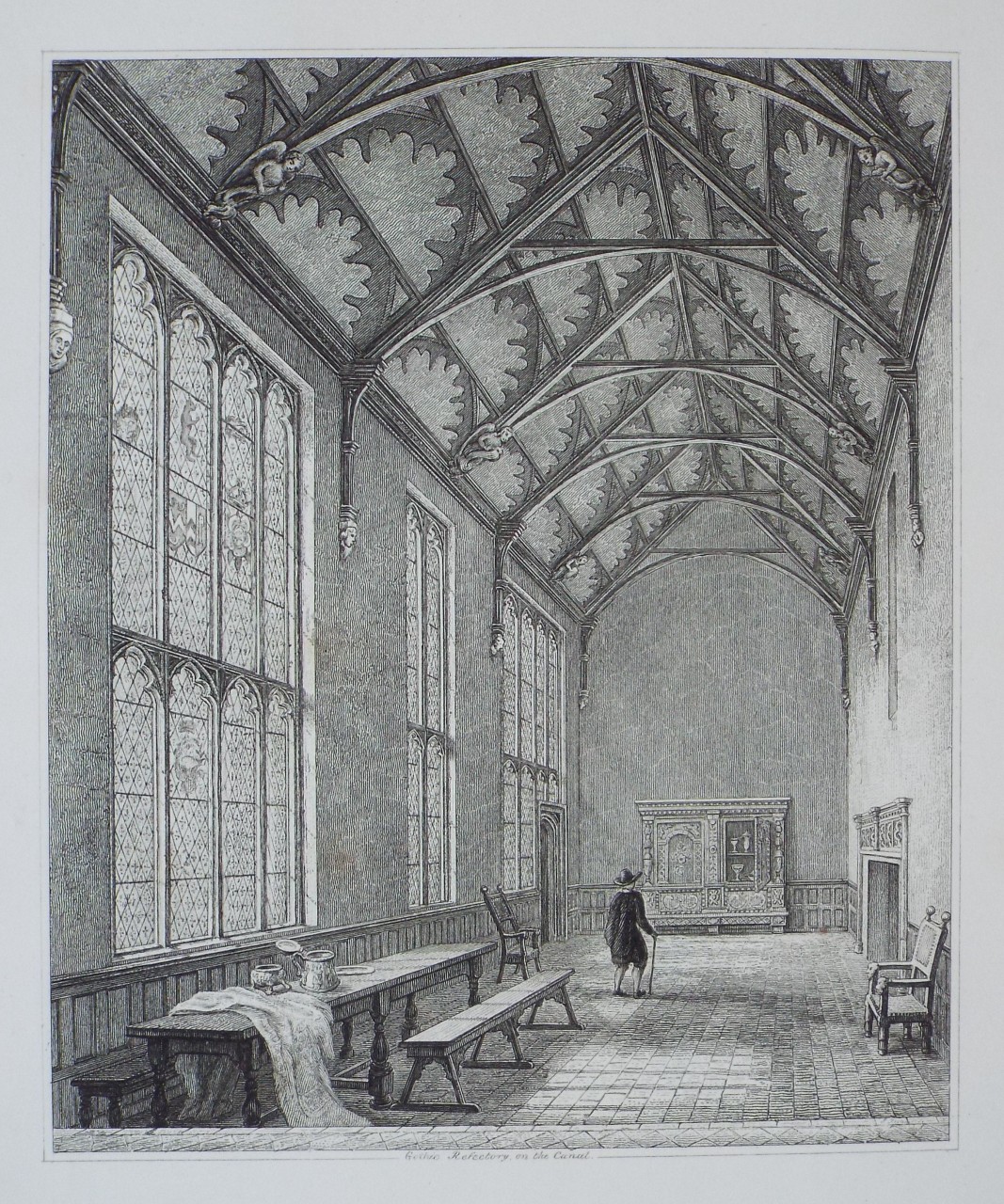 Print - Ancient Refectory on the Canal