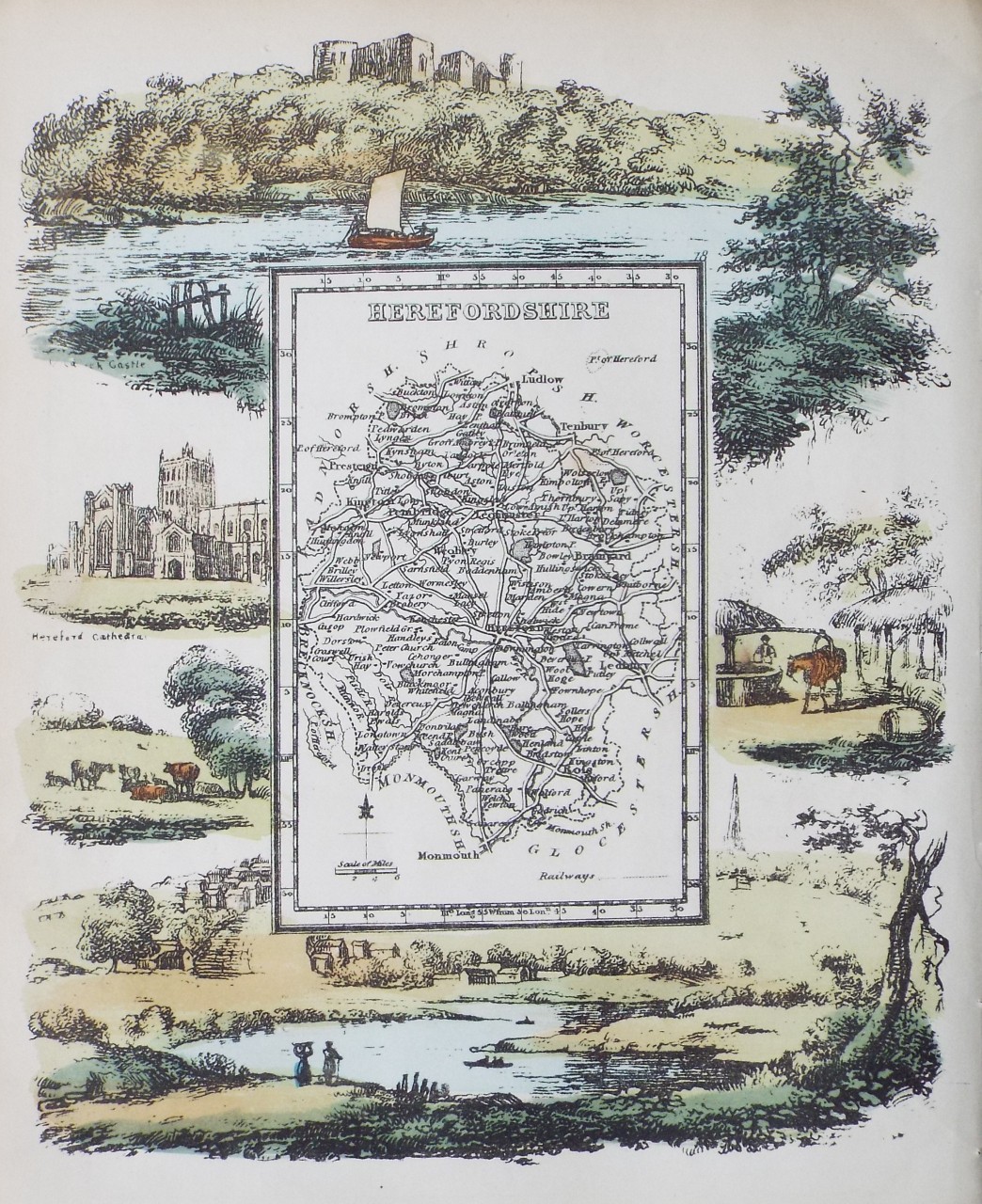 Map of Herefordshire