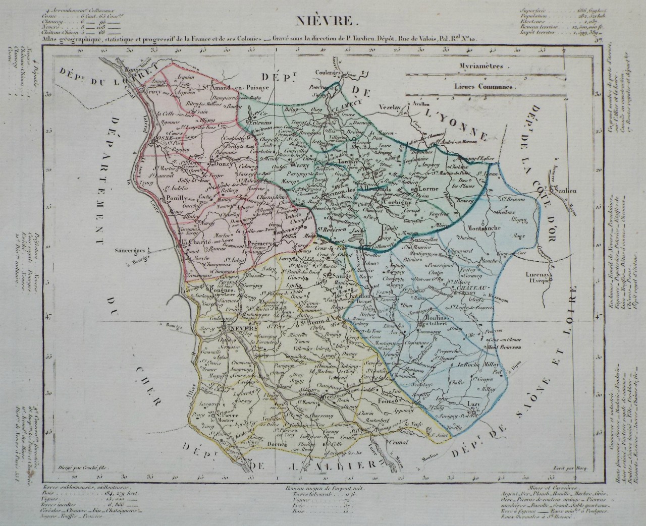 Map of Nievre