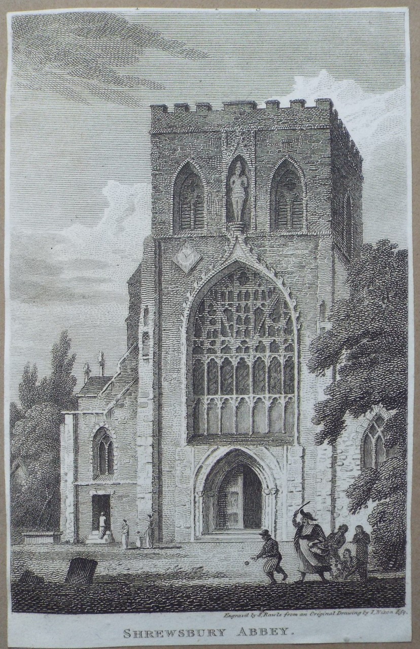 Print - Shrewsbury Abbey. - Rawle