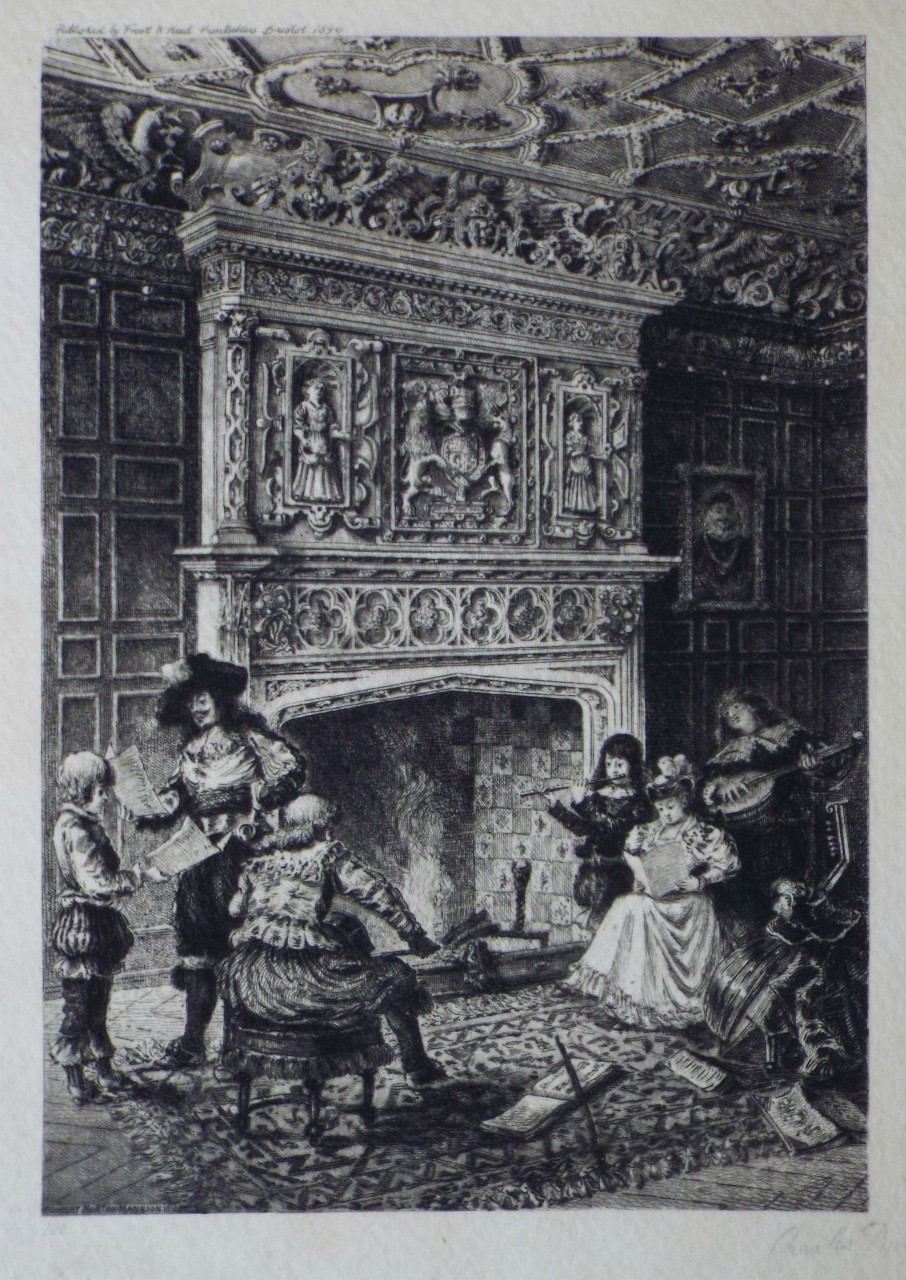 Etching - Concert, Norton Mansion. 1610. - Bird