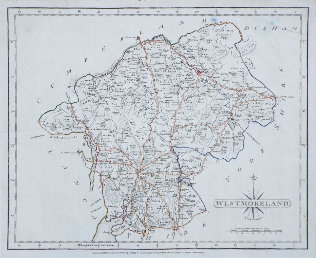 Map of Westmorland