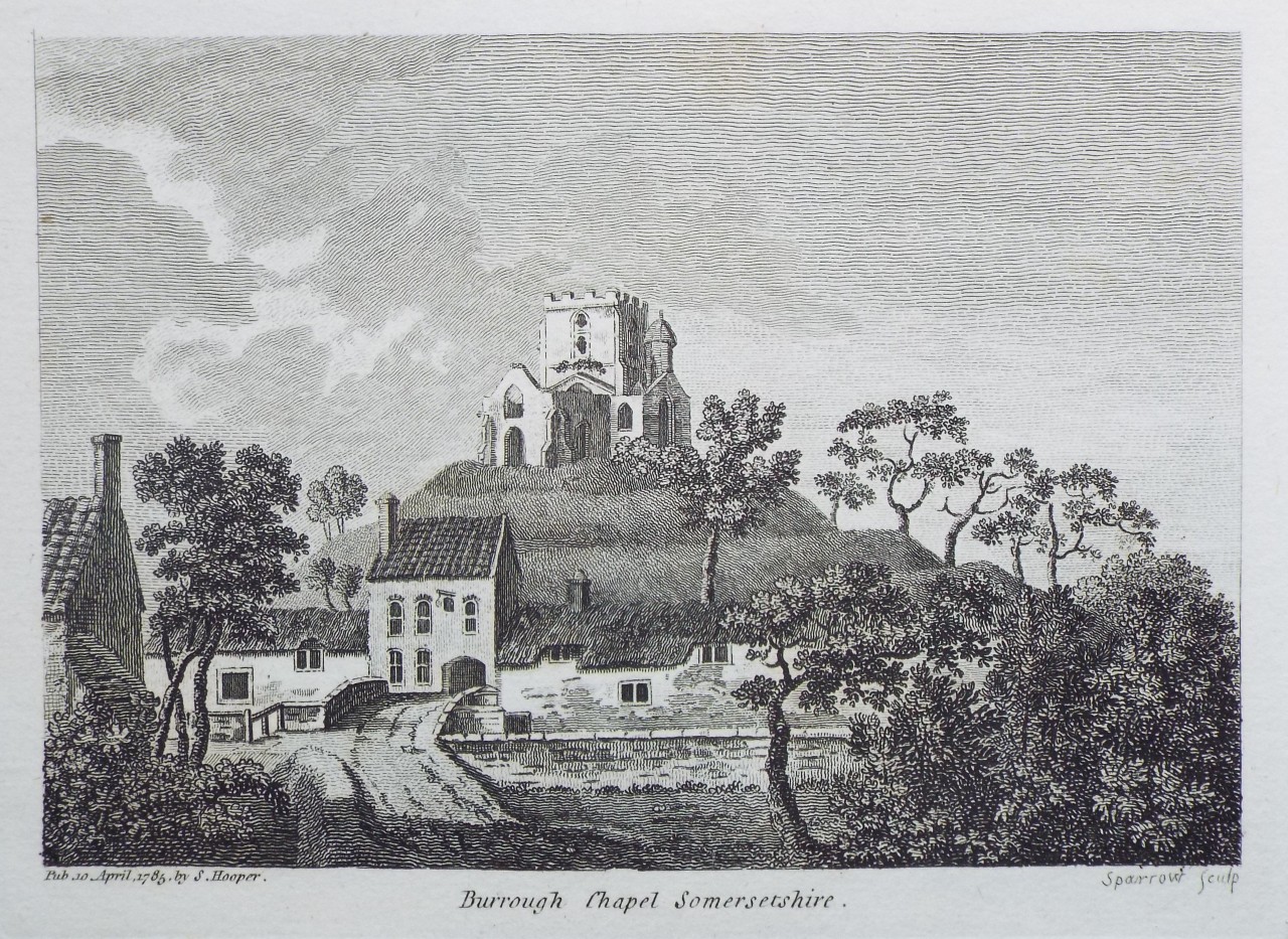 Print - Burrough Chapel, Somersetshire. - 