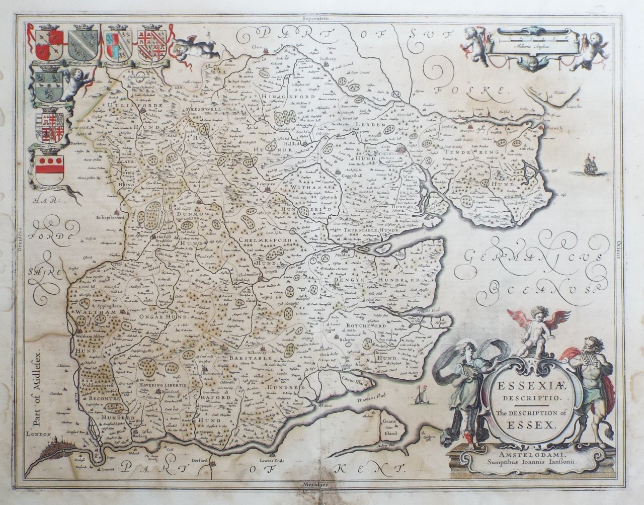 Map of Essex - Jansson