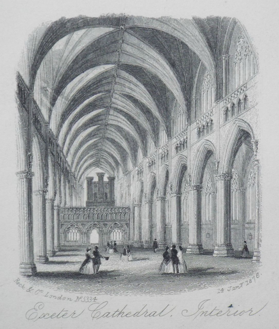 Steel Vignette - Exeter Cathedral, Interior. - Rock