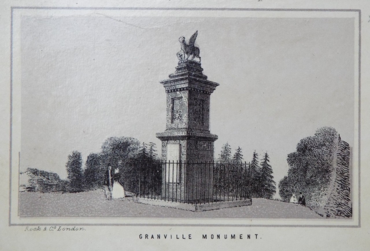 Lithograph - Granville Monument.