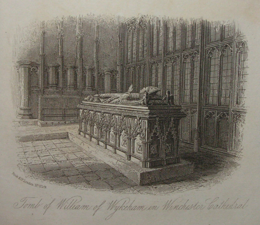 Steel Vignette - Tomb of William Wykeham in Winchester Cathedral - Rock