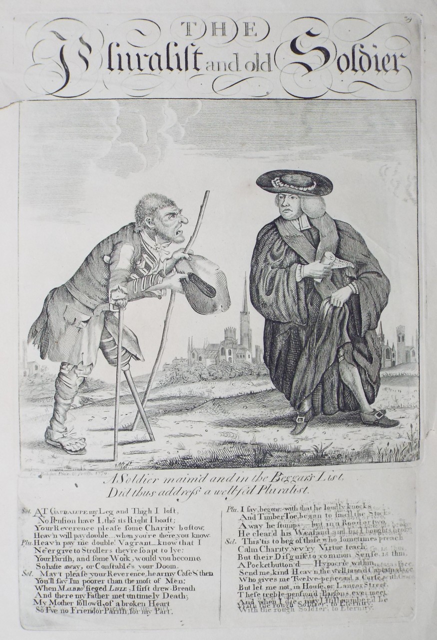 Etching - The Pluralist and old Soldier