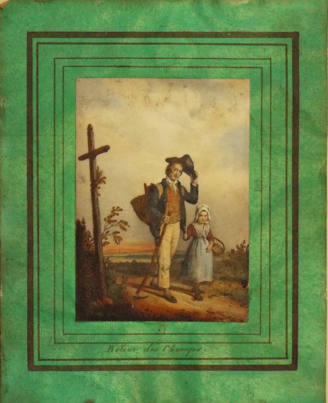 Lithograph - Retour des Champs.
