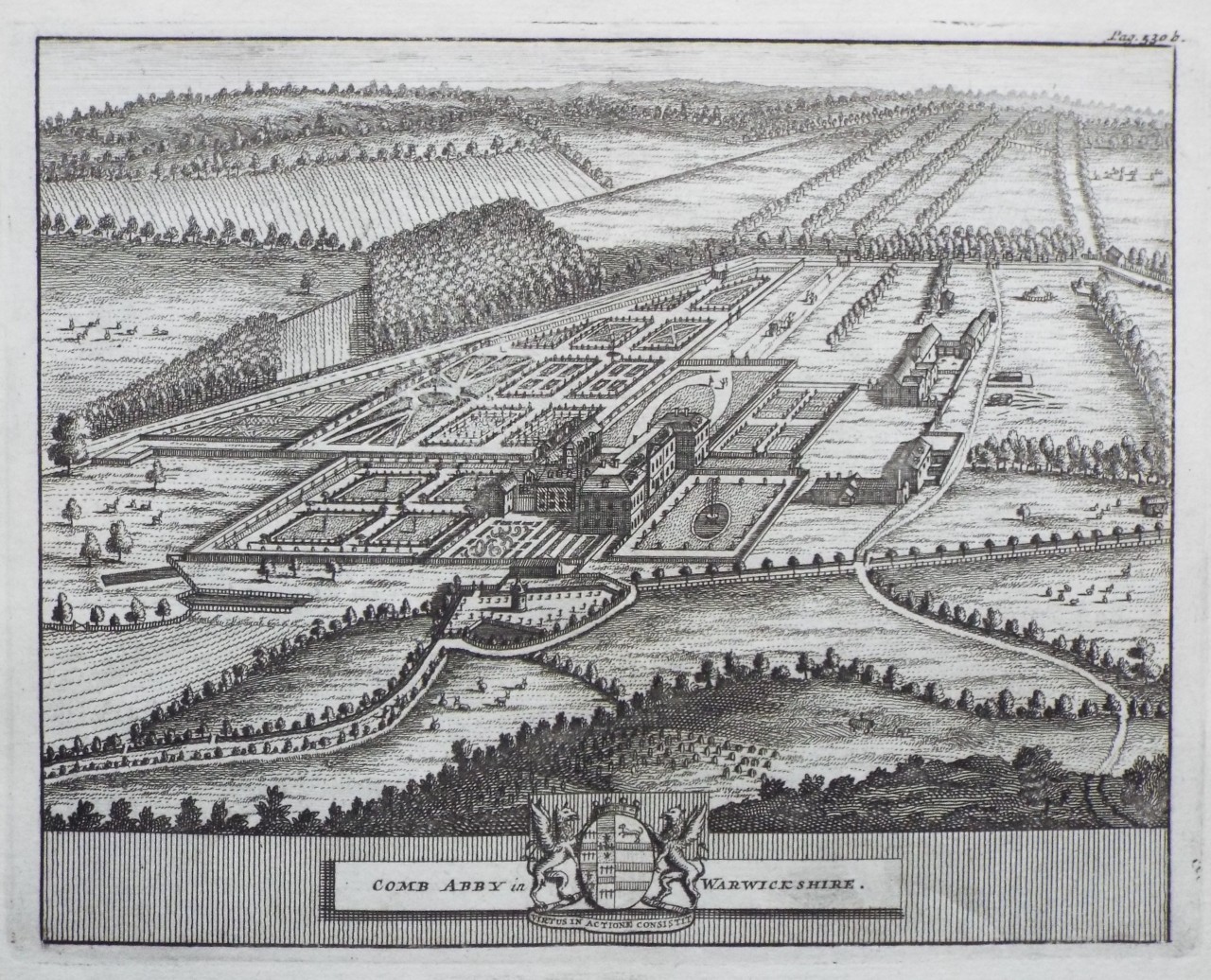 Print - Comb Abby in Warwickshire.