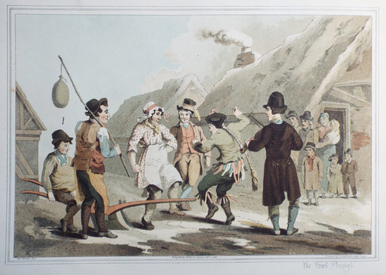 Aquatint - Fool Plough - Kauffmann