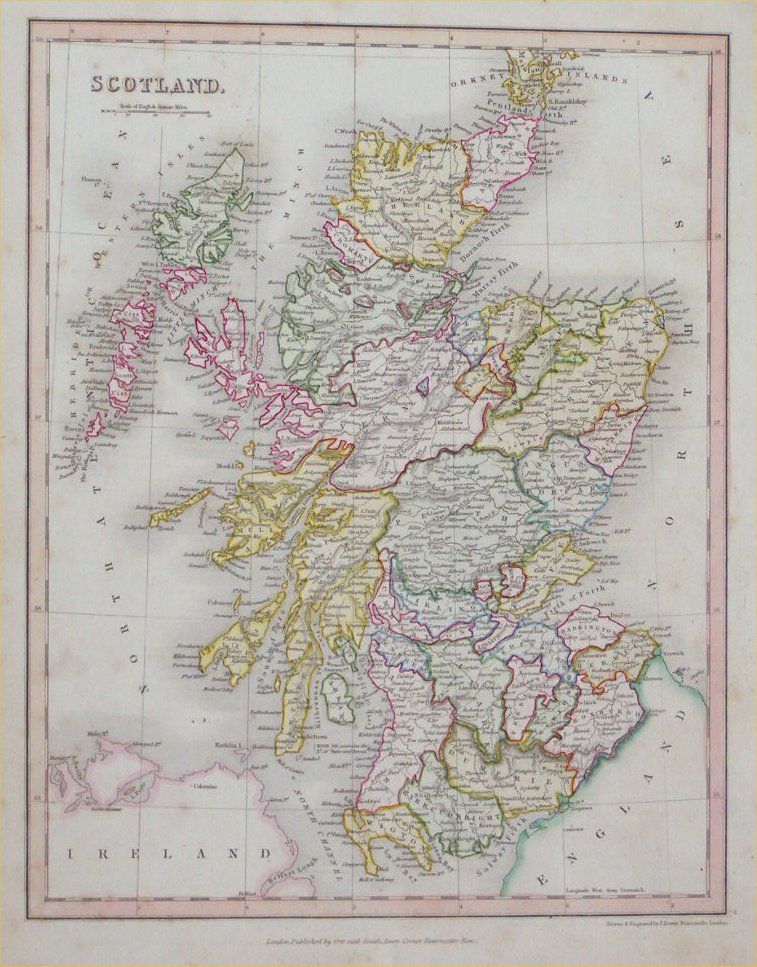 Map of Scotland - Cundee