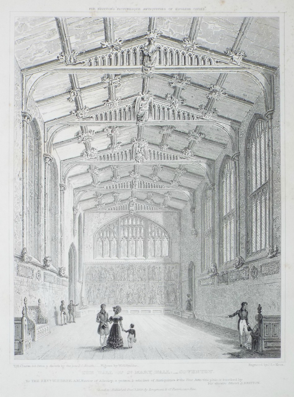 Print - The Hall of St. Mary Hall: Coventry. - Le