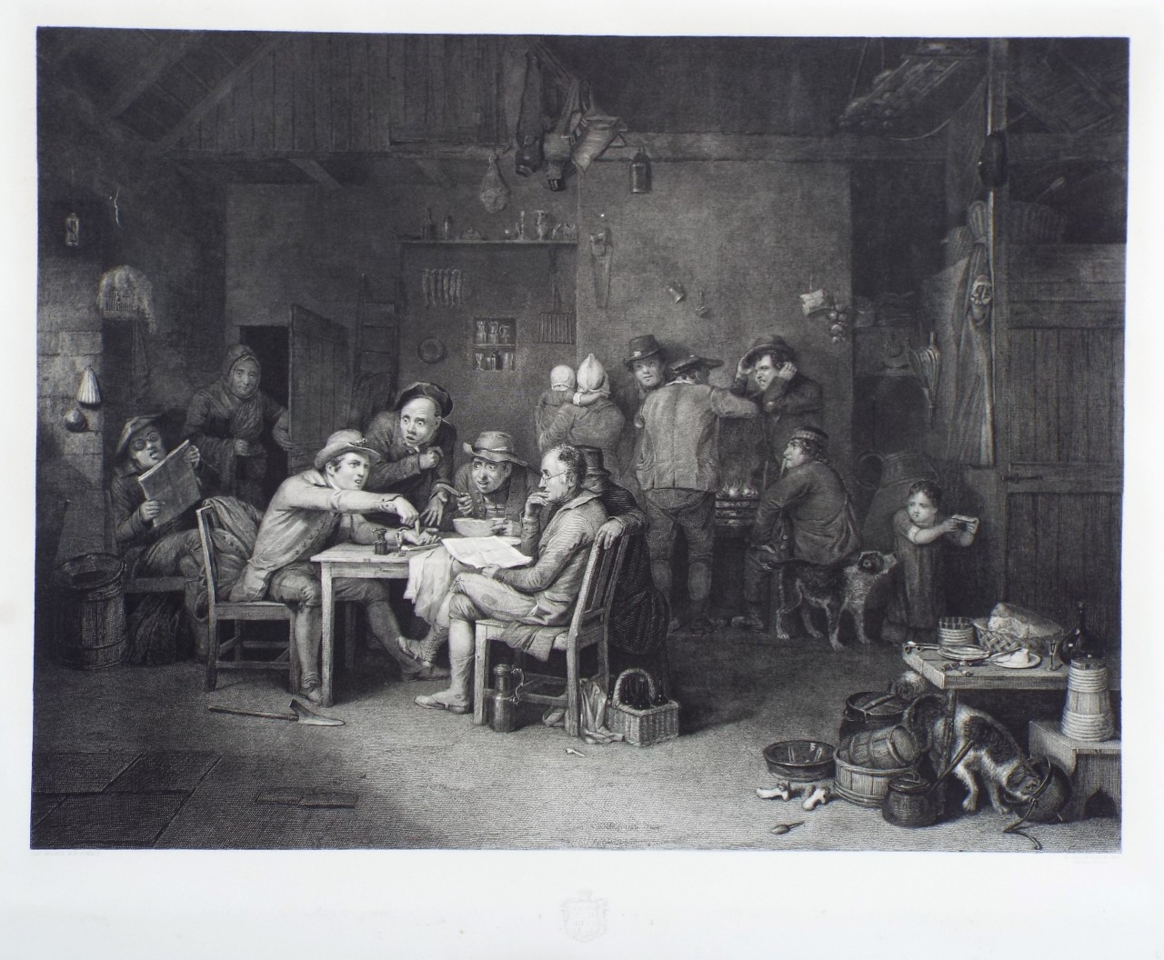 Print - Village Politicians. - Raimbach