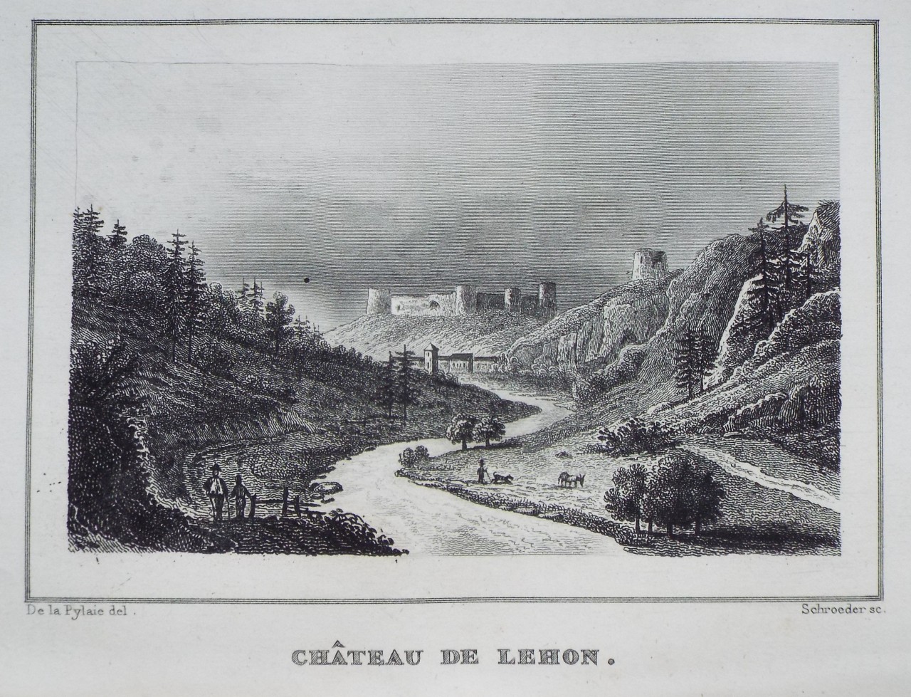 Print - Chateau de Lehon. - 