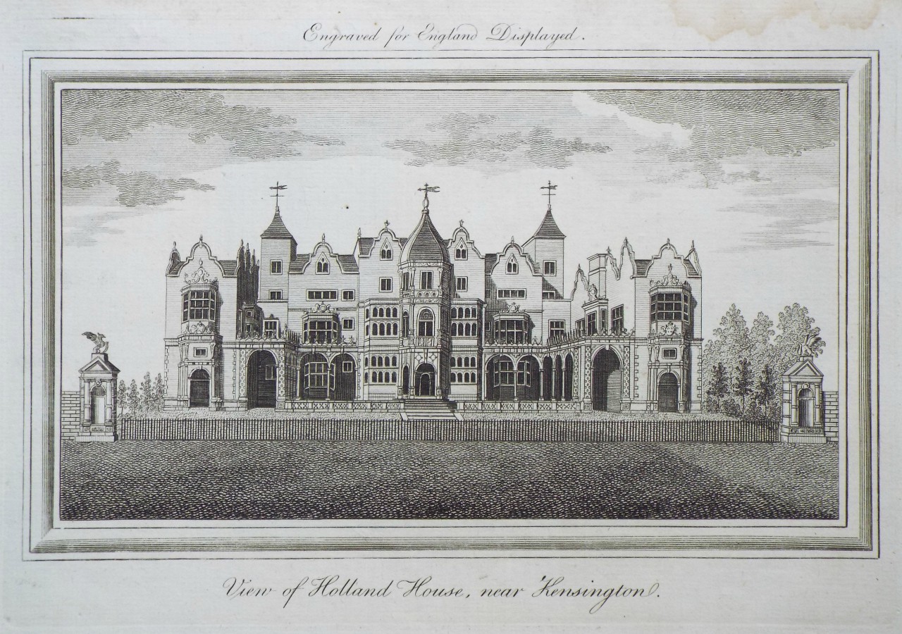 Print - View of Holland House, near Kensington.