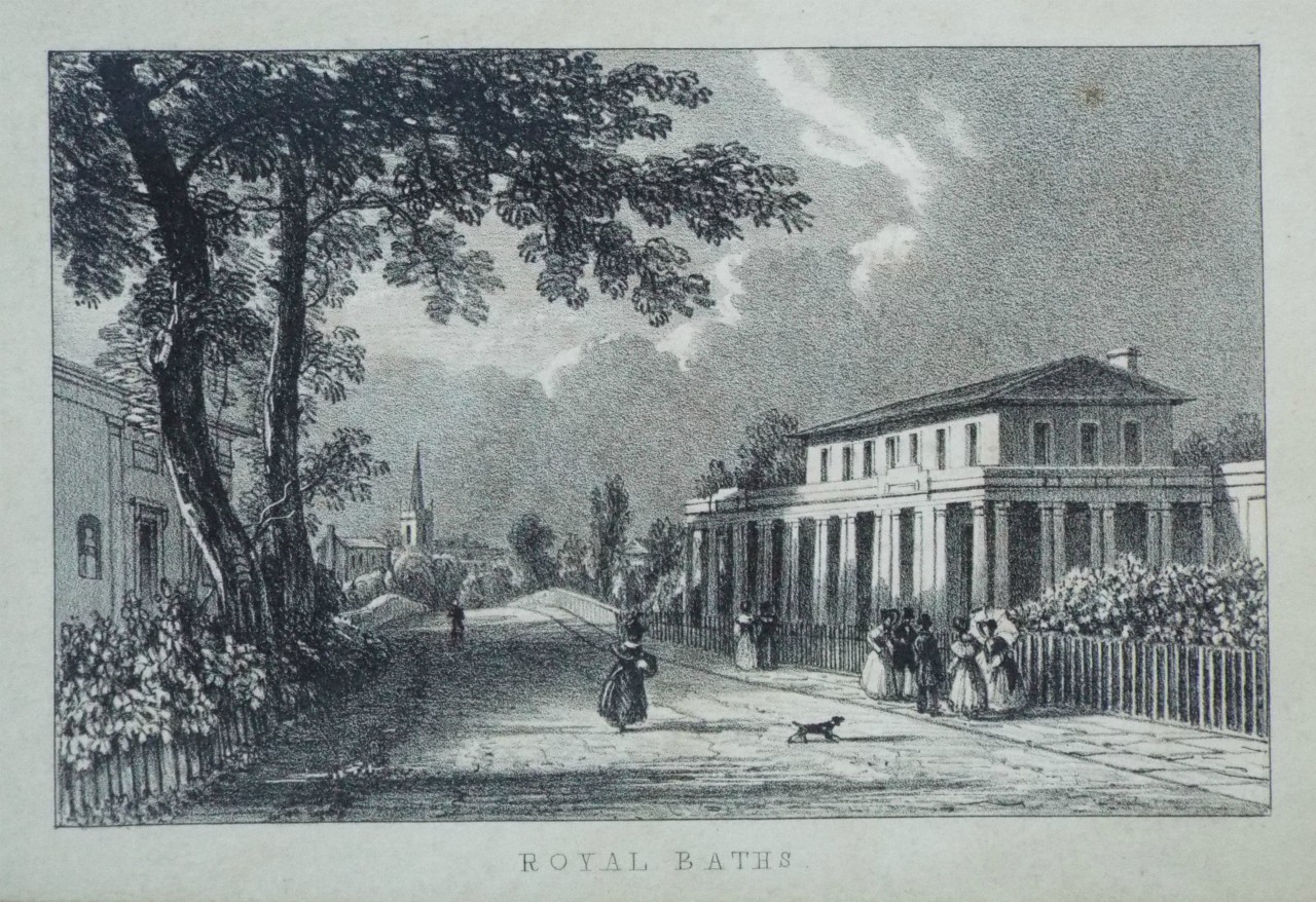 Lithograph - Royal Baths.