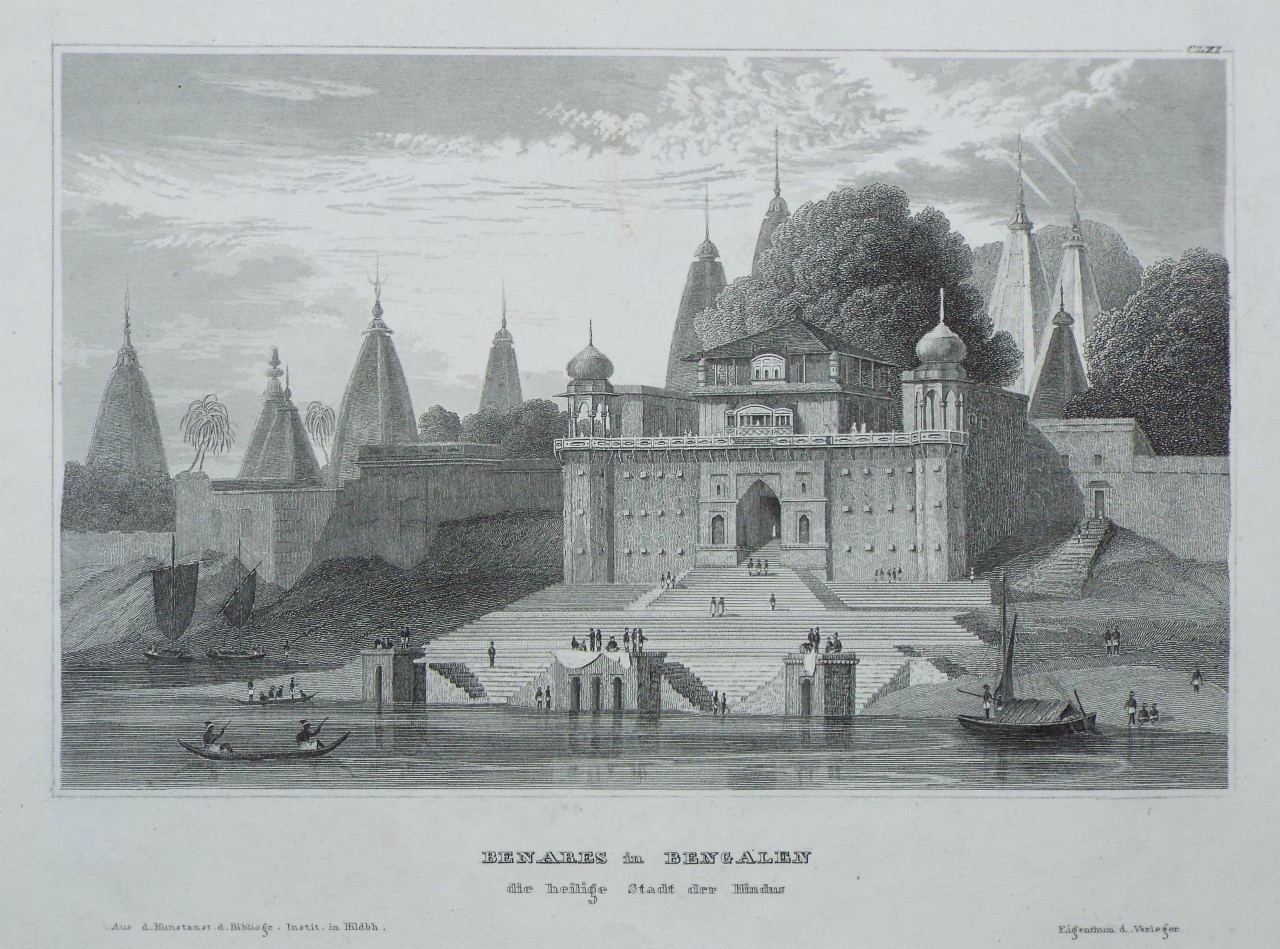 Print - Benares in Bengalen die helige Stadt der Hindus