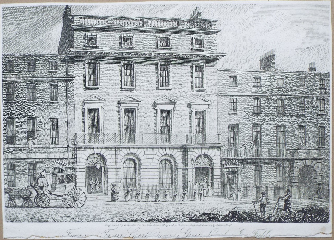 Print - Freemasons Tavern Great Queen Street, Lincolns Inn Fields.