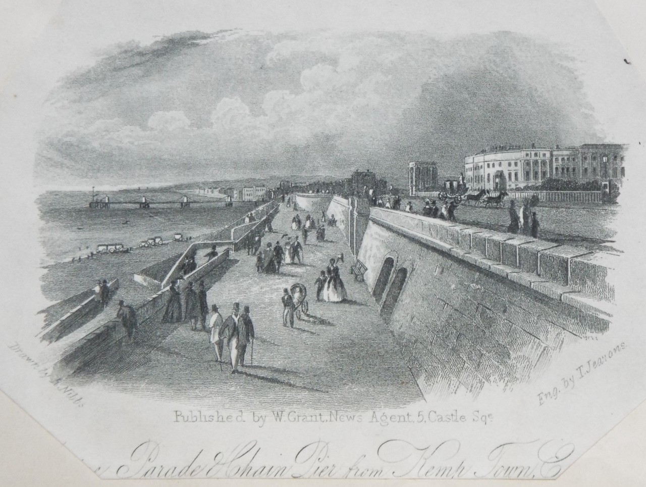 Steel Vignette - Marine Parade & Chain Pier from Kemp Town. - Jeavons