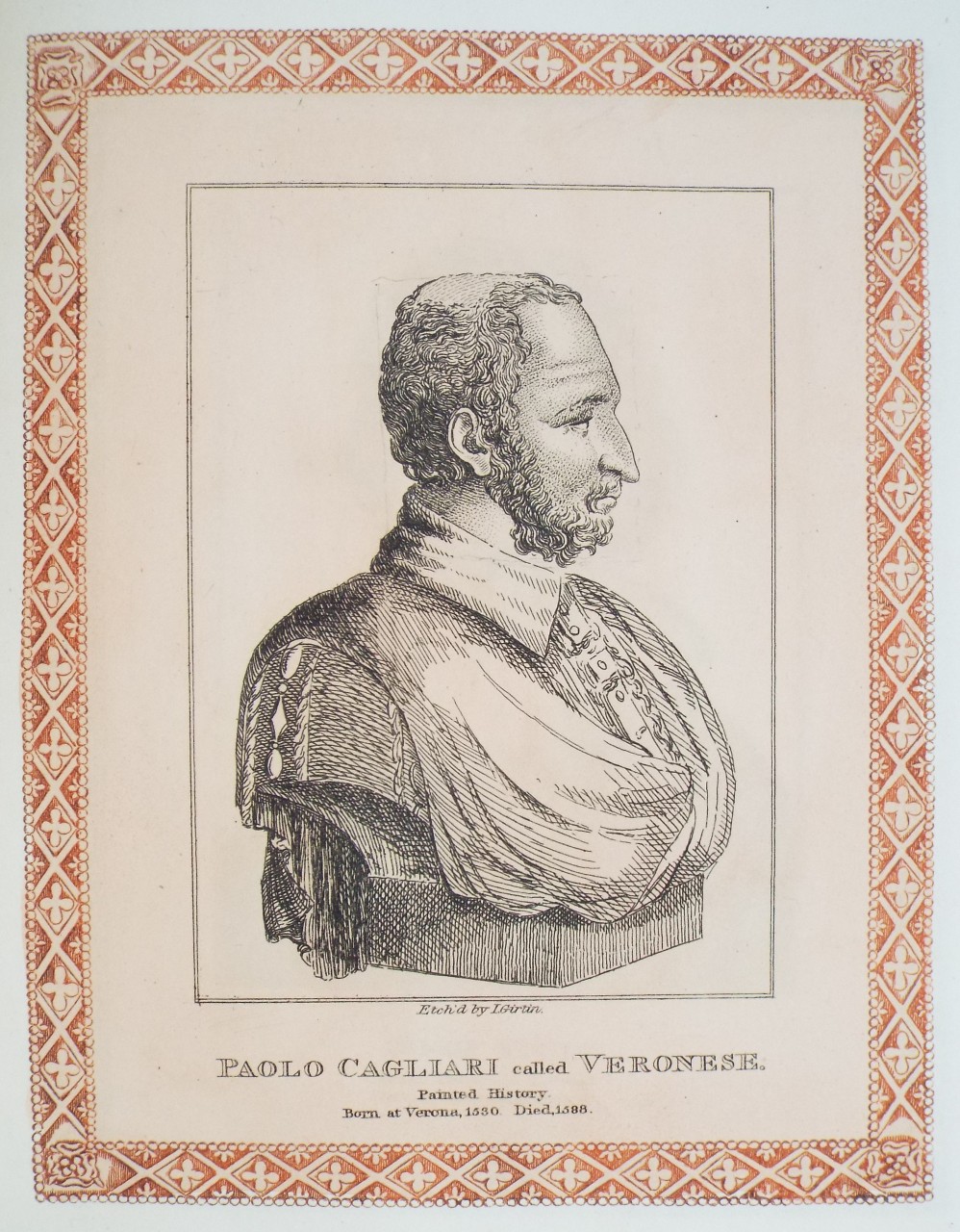 Etching - Paolo Cagliari called Veronese. - Girtin