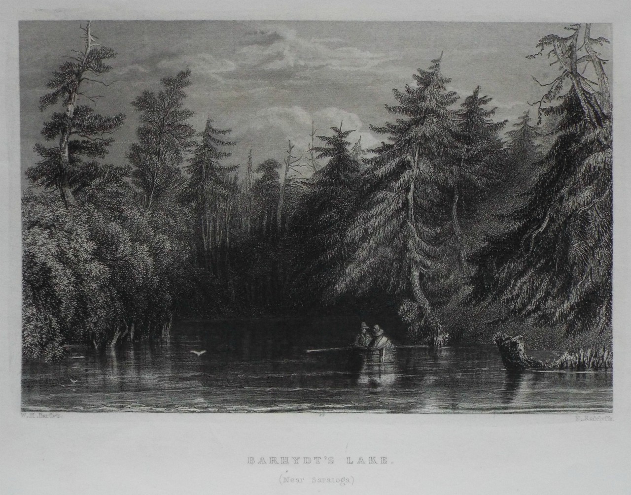 Print - Barhydt's Lake. (Near Saratoga) - Radclyffe