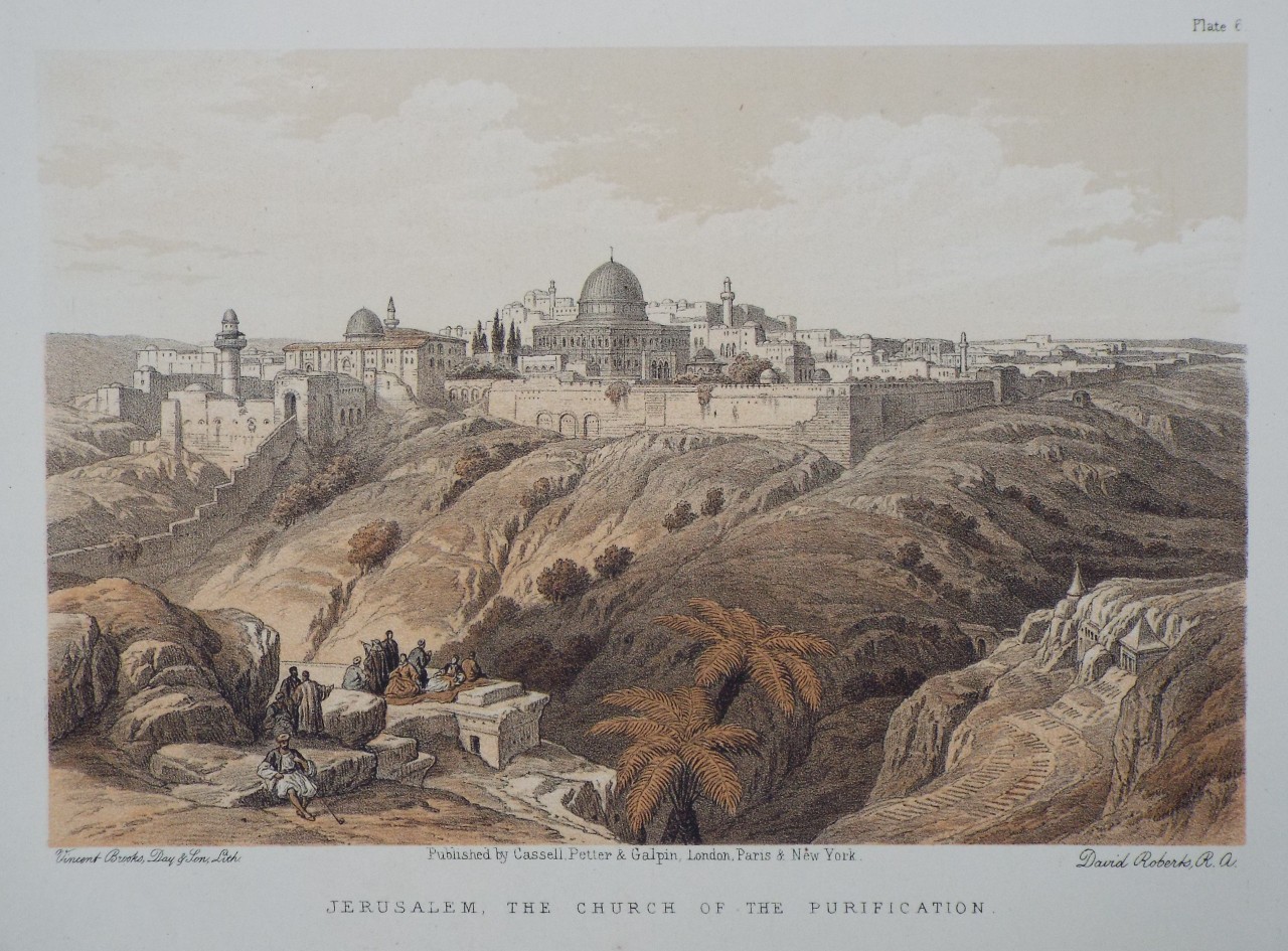 Lithograph - Jerusalem, the Church of the Purification.