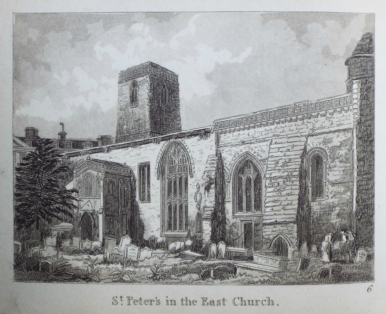 Aquatint - St. Peter's in the East Church.