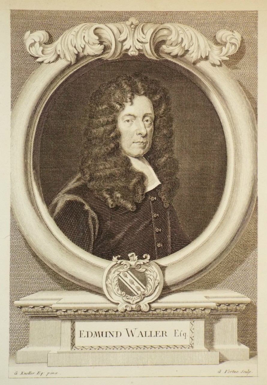 Print - Edmund Waller Esq. - Vertue