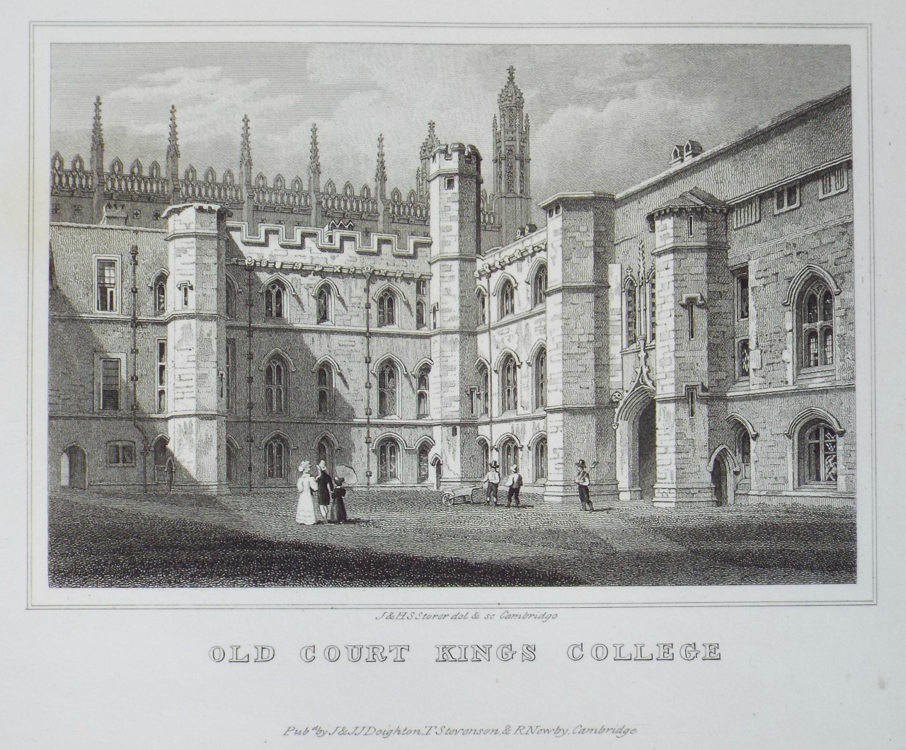 Print - Old Court Kings College - Storer