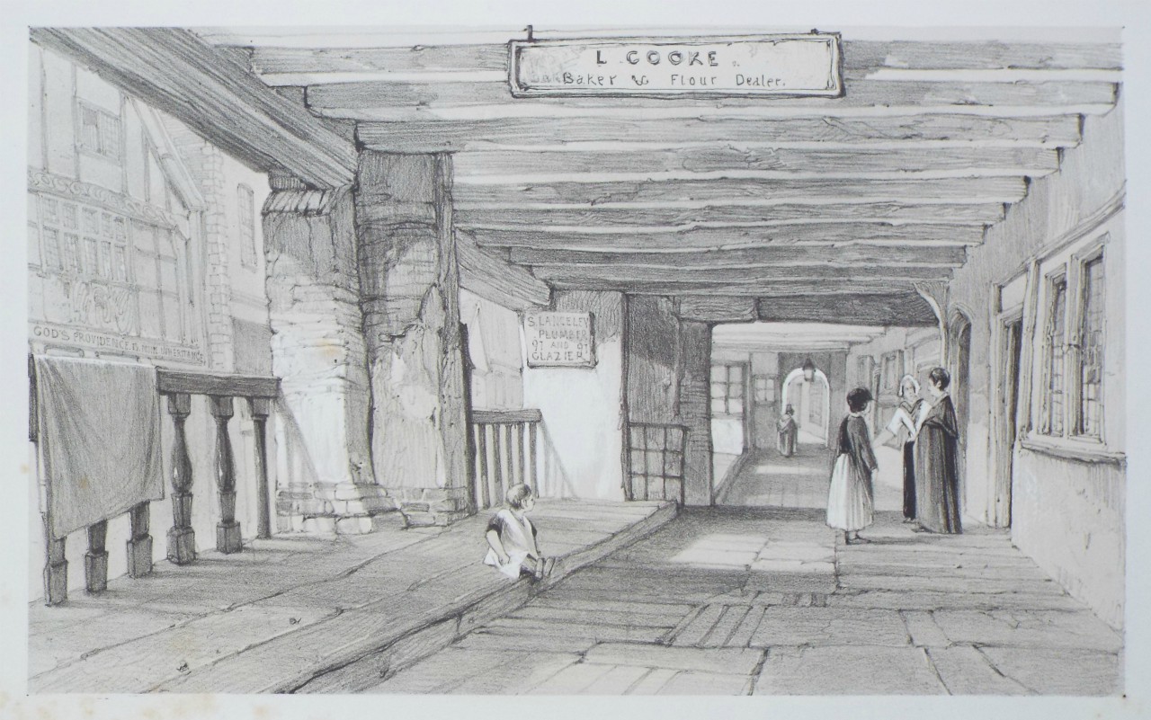 Lithograph - (Interior of the Row) - Prout