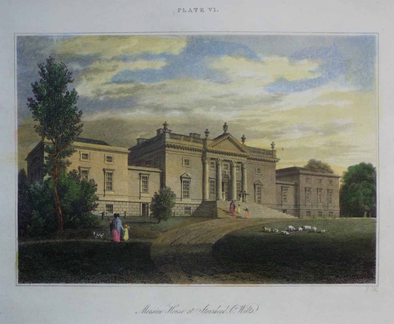 Print - Mansion House st Stourhead. Co. Wilts.