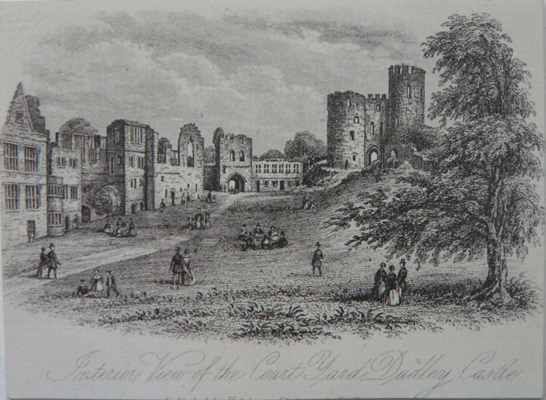 Steel Vignette - Interior View of the Court Yard, Dudley Castle