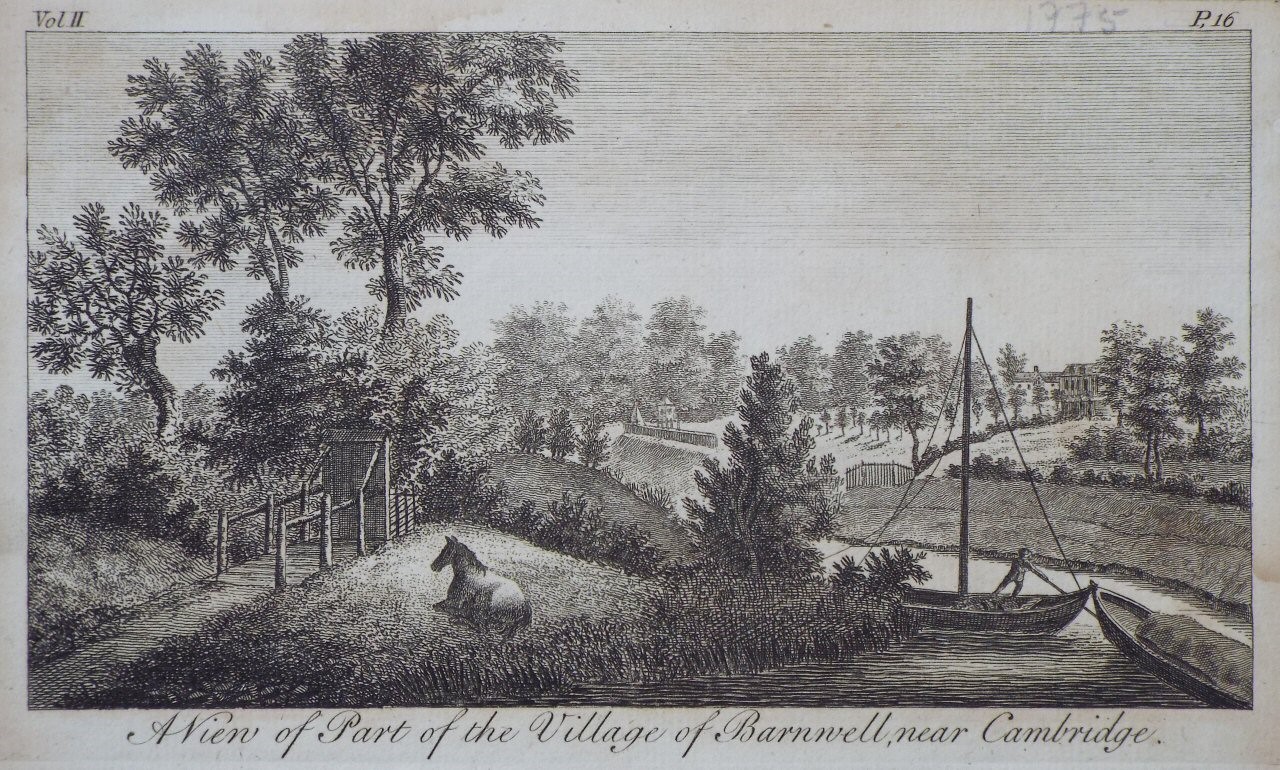 Print - A View of Part of the Village of Barnwell, near Cambridge.